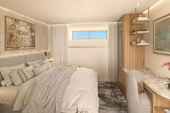 Cabina exterior con vista al río