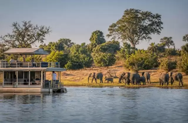 Navegación cerca del Parque Nacional de Chobe