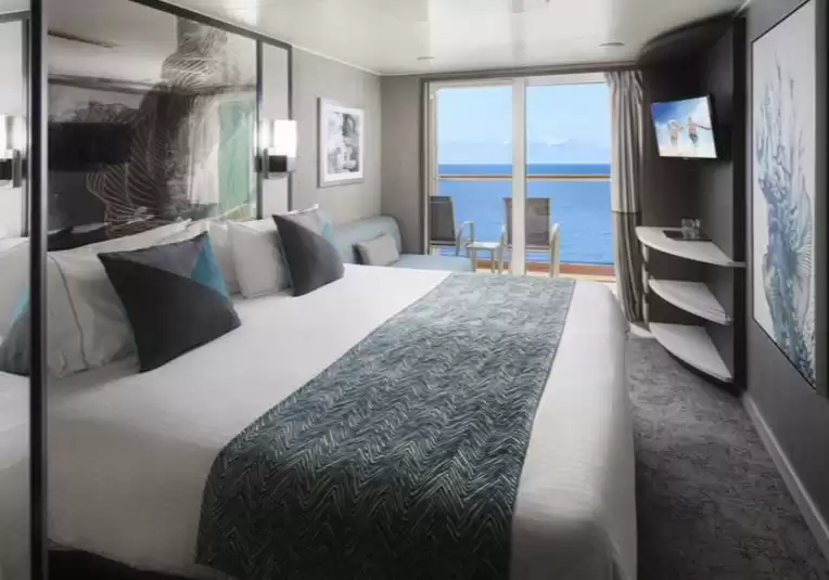 Cabina con balcón con vistas a la proa